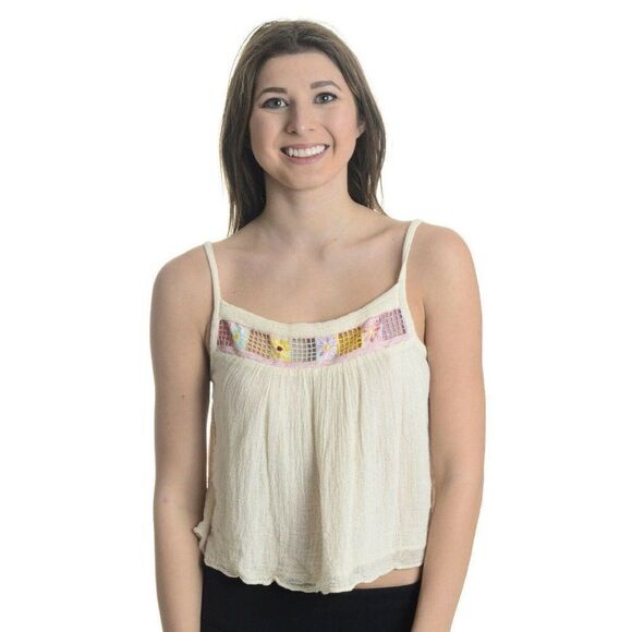 Jen's Pirate Booty Cotton Floral Prudence Top M - Picture 1 of 2